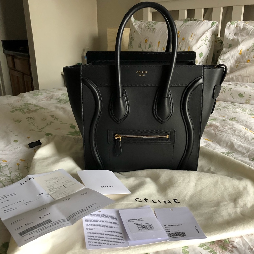 Celine Micro Luggage Smooth Calfskin